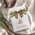 Weihnachtskarte auf Strukturpapier Glocke A6