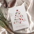 Weihnachtskarte auf Strukturpapier Tannenbaum A6