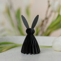 Osterhase Felix aus Papier - schwarzbraun