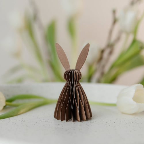Osterhase Felix aus Papier - braun