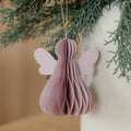 Papieranhänger Engel - rosé